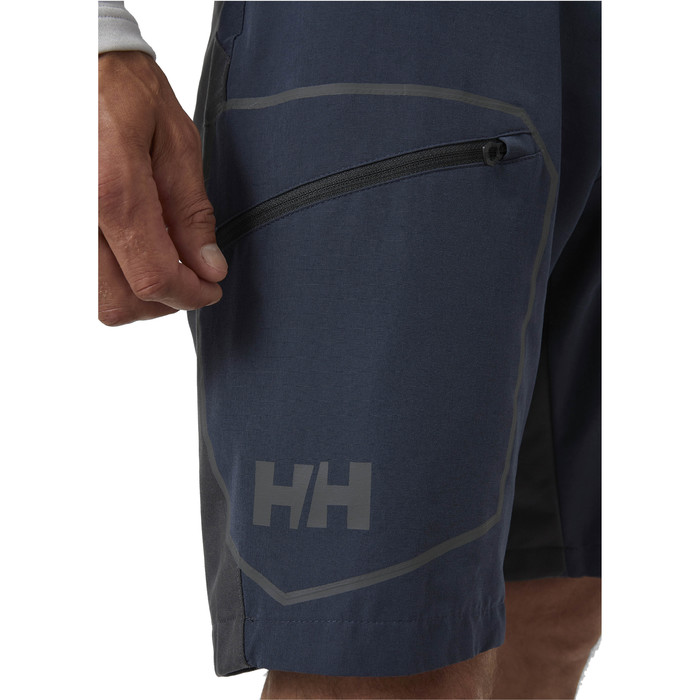 2024 Pantalones Cortos De Cubierta De Carreras Hp Para Hombre Helly Hansen - Navy